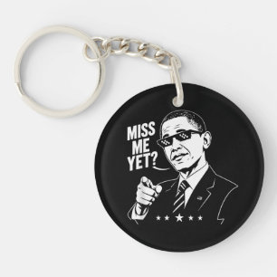 Obama 2028 Mis je me al President 44 Grappig Sleutelhanger
