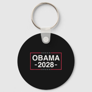 Obama 2028 Obama voor President Amerikaanse vlag V Sleutelhanger