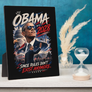 Obama 2028 Omdat Regels Niet Meer Bestaan Fotoplaat