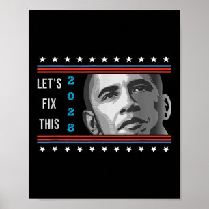 Obama 2028 patriottisch politiek protest VS Poster