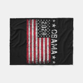 Obama 2028 Retro Vintage Fleece Deken (Voorkant (Horizontaal))