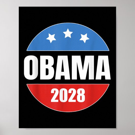 Obama 2028 Retro Vintage Poster (Voorkant)