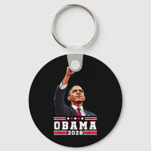 Obama 2028 Shirt stemt Obama voor President 28 Sleutelhanger