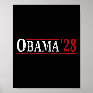 Obama 2028 Stem op Obama Voor President 2028 Retro Poster