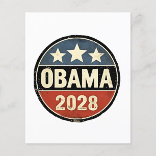 Obama 2028 Verkiezingspolitiek Flyer