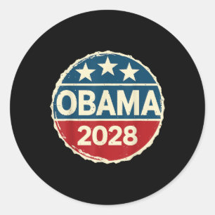 Obama 2028 voor President Verkiezingen Politieke 4 Ronde Sticker