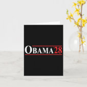 Obama 28 Retro Vintage Kaart (Gele Bloem)