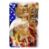 Obama,44-45e President_ PrePremium Flexi Magnet Magneet (Verticaal)