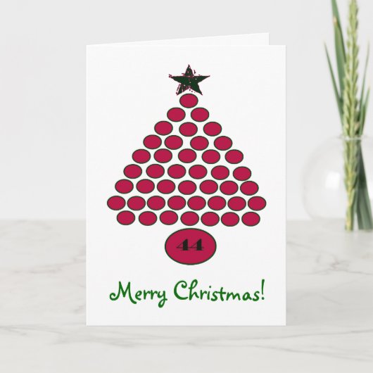 Obama 44 aangepaste kerst Kaart (Voorkant)