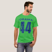 Obama 44 Afgebeelde Afbeelding T-shirt (Voorkant volledig)