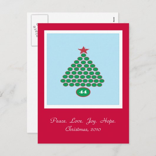 Obama 44 Briefkaart (Voorkant / Achterkant)