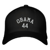 Obama 44 geborduurd Pet (Voorkant)