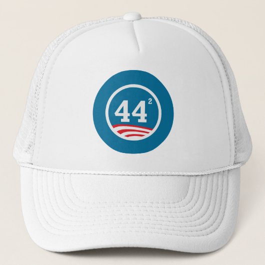 Obama - 44 kwadraat trucker pet (Voorkant)