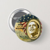 Obama 44 ronde button 5,7 cm (Voorkant /achterkant)