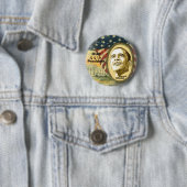 Obama 44 ronde button 5,7 cm (In situ)