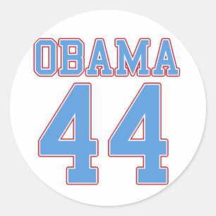Obama - 44 ronde sticker
