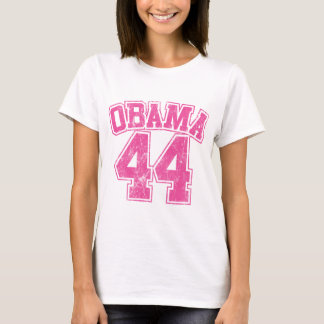 obama 44 roze lichte vrouwen t-shirt