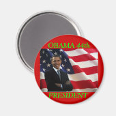 OBAMA 44e PRESIDENT MAGNEET (Voorkant / Achterkant)