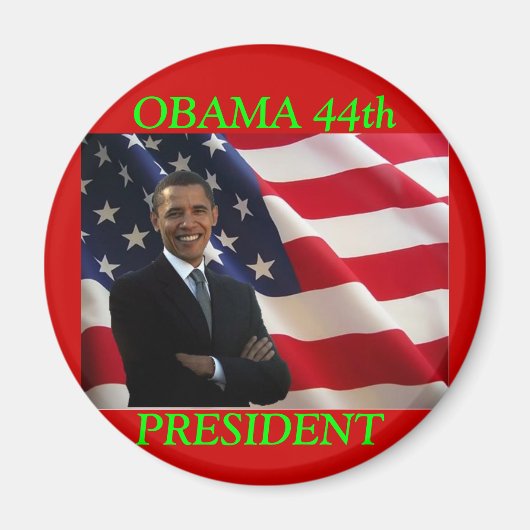 OBAMA 44e PRESIDENT MAGNEET (Voorkant)