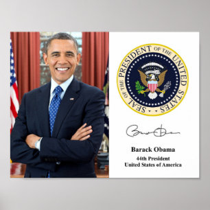Obama 44e President Poster