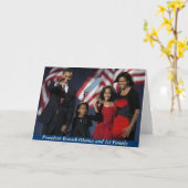 Obama 44e Wenskaart voor het eerste gezin Kaart (Gele Bloem)