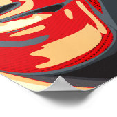 Obama - 44ste President op een Rode GIL Poster (Hoek)