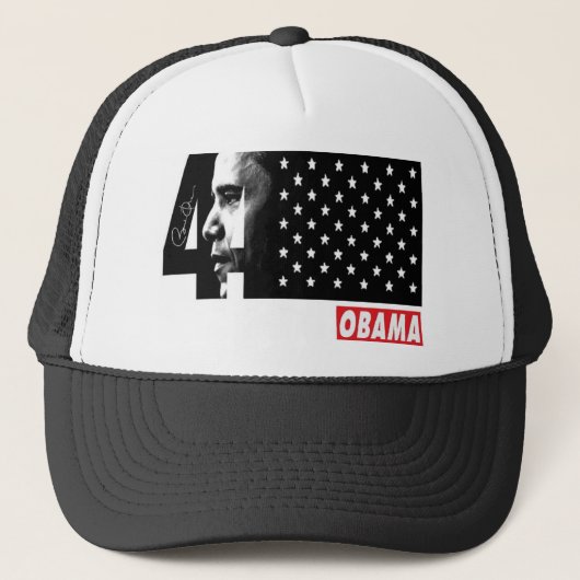 OBAMA 44th President Signature Editions Trucker Pet (Voorkant)