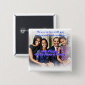 Obama,45e President_Button Vierkante Button 5,1 Cm (Voorkant /achterkant)