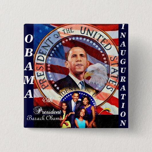 Obama,45e President USA_ Button (Voorkant)