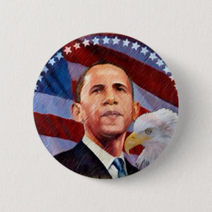 Obama,45e President van de Verenigde Staten_ Ronde Button 5,7 Cm