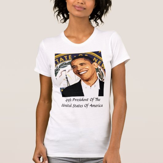 Obama 45e President van de Verenigde Staten T-shirt (Voorkant)