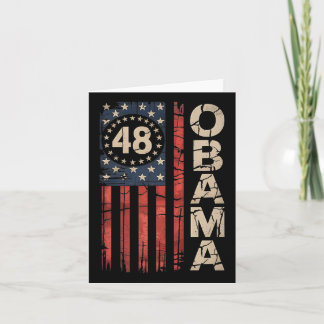 Obama 48e President Amerikaanse vlag voor Presi Kaart