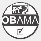 OBAMA 59FIFTY STICKER (Voorkant)