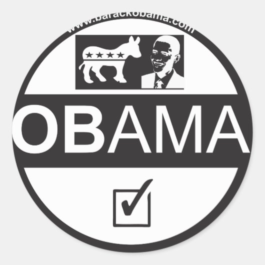 OBAMA 59FIFTY STICKER (Voorkant)