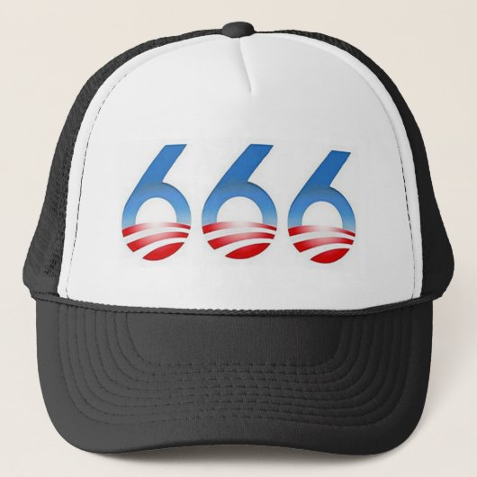 Obama 666 trucker pet (Voorkant)
