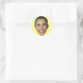 Obama (8-bits) ronde sticker (Tas)