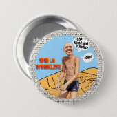 Obama 98 lb zwakker ronde button 7,6 cm (Voorkant /achterkant)