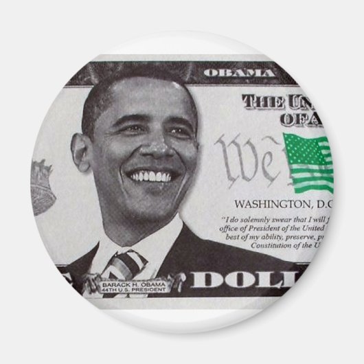 Obama 9 dollar Bill Magneet (Voorkant)