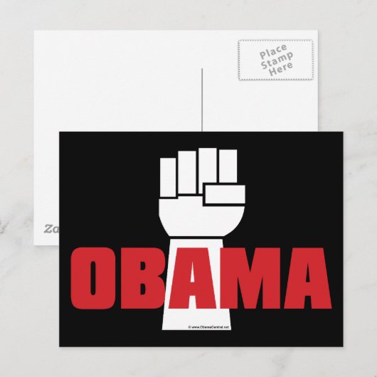 Obama aan. briefkaart (Voorkant / Achterkant)