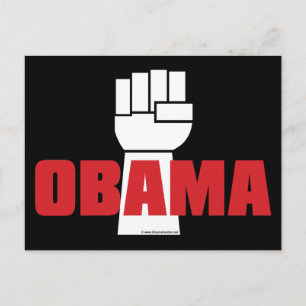Obama aan. briefkaart