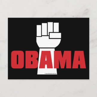 Obama aan. briefkaart