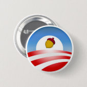 Obama Acorn Ronde Button 5,7 Cm (Voorkant /achterkant)