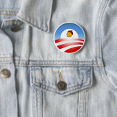 Obama Acorn Ronde Button 5,7 Cm (In situ)
