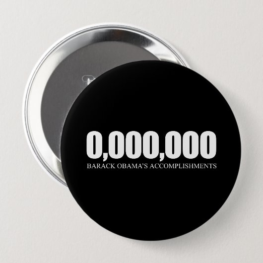 Obama Acplementen Ronde Button 4,0 Cm (Voorkant /achterkant)