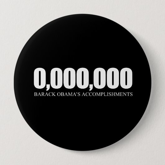 Obama Acplementen Ronde Button 4,0 Cm (Voorkant)