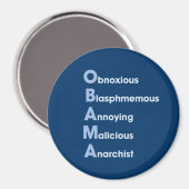 Obama-acroniem Magneet (Voorkant / Achterkant)