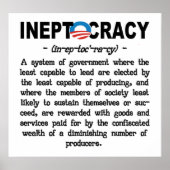 Obama Administration Ineptocracy Poster (groot) (Voorkant)
