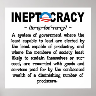 Obama Administration Ineptocracy Poster (groot)