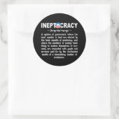 Obama Administration Inneptocracy Sticker (Tas)