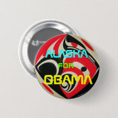 Obama Alaska Button (Voorkant /achterkant)